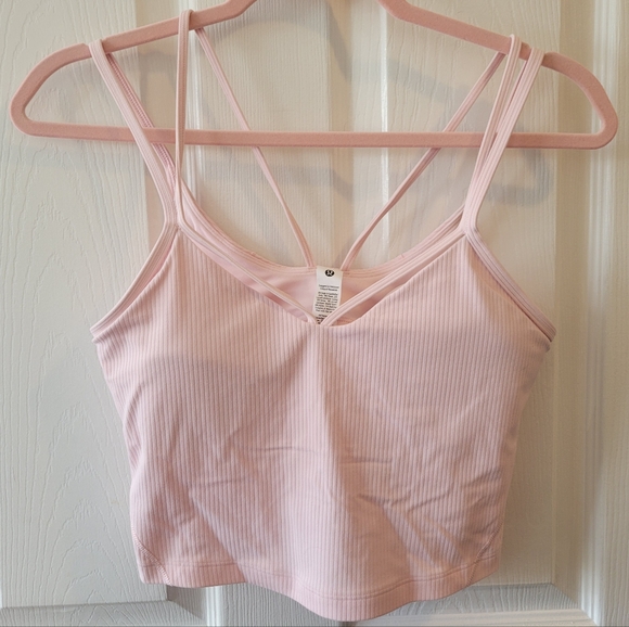 lululemon athletica Other - lululemon athletica Strappy Pink Sports Bra